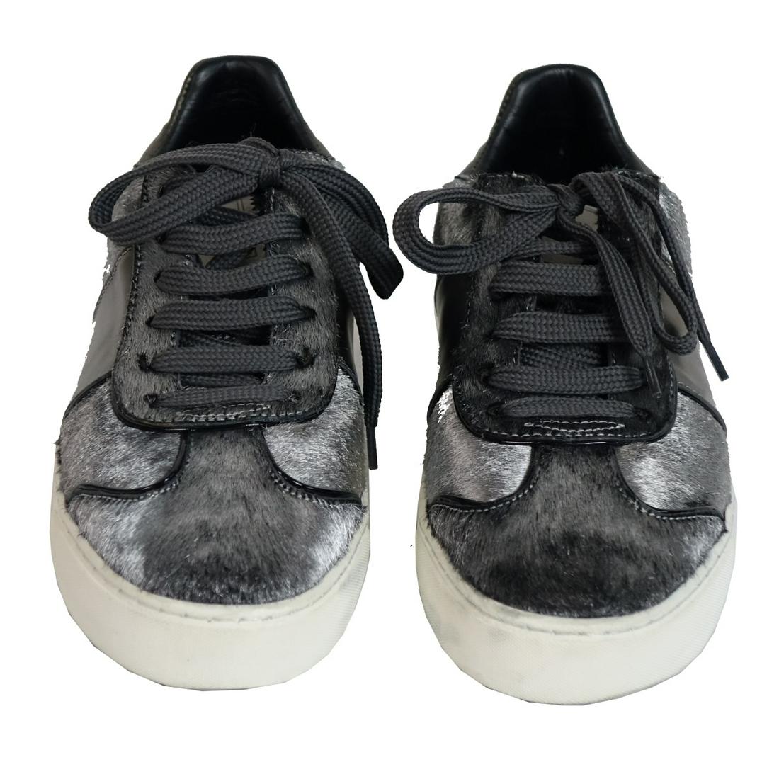 Valentino Garavani Calf Hair Sneakers: Womens Valentino Garavani Leather & Calf Hair Platform Sneakers with Studs. Serial number LS NE 19 W 2. Eur. size: 38.10% of the proceeds with be donated to the Never Give Up Foundation. In help for c