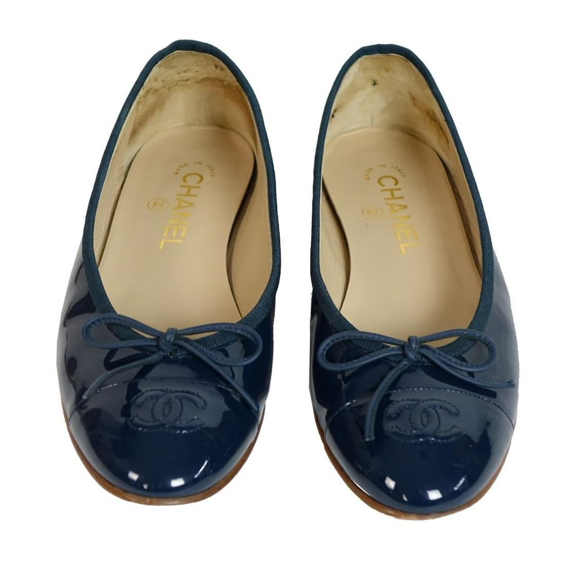 Chanel Patent Leather Ballet Flats (1 of 4)