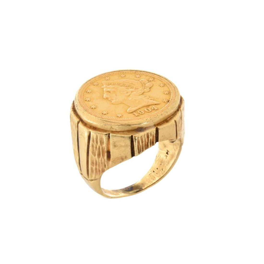 US $5 Gold Coin Ring (1 of 6)