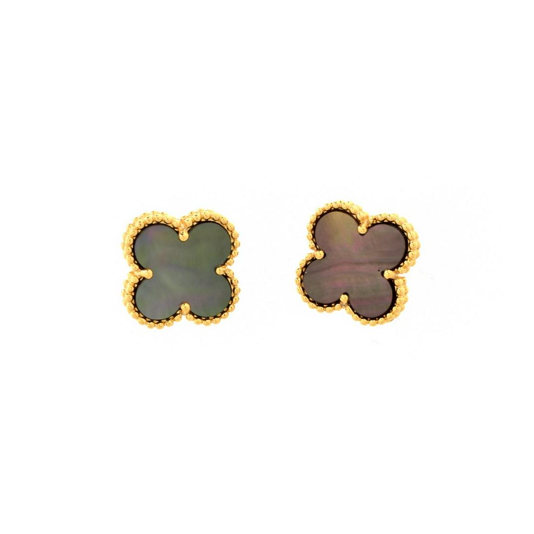 Vermeil and MOP Ear Studs (1 of 3)