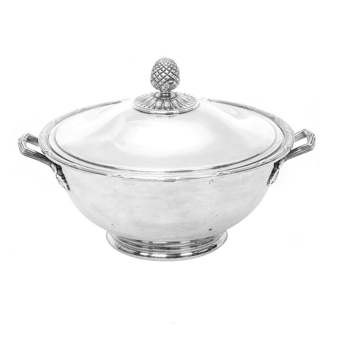 Christofle Silverplate Covered Vegetable Bowl (1 of 3)