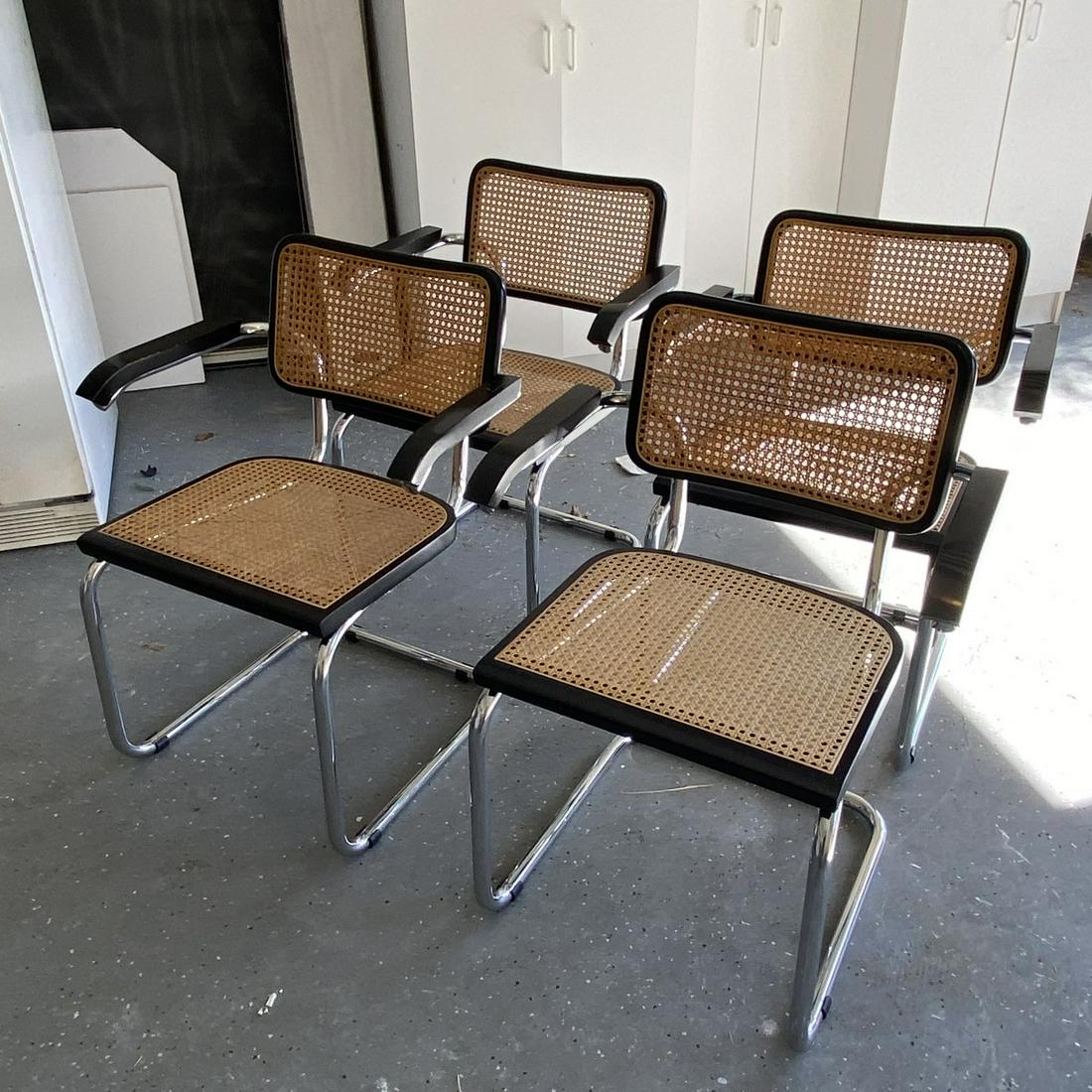 (4) Marcel Breuer Style Cesca Armchairs (1 of 8)