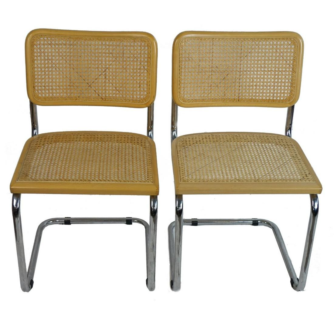Pair of Italian Cesca Side Chairs (1 of 3)