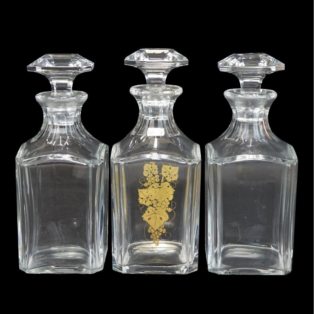(3) Baccarat Crystal Decanters (1 of 2)