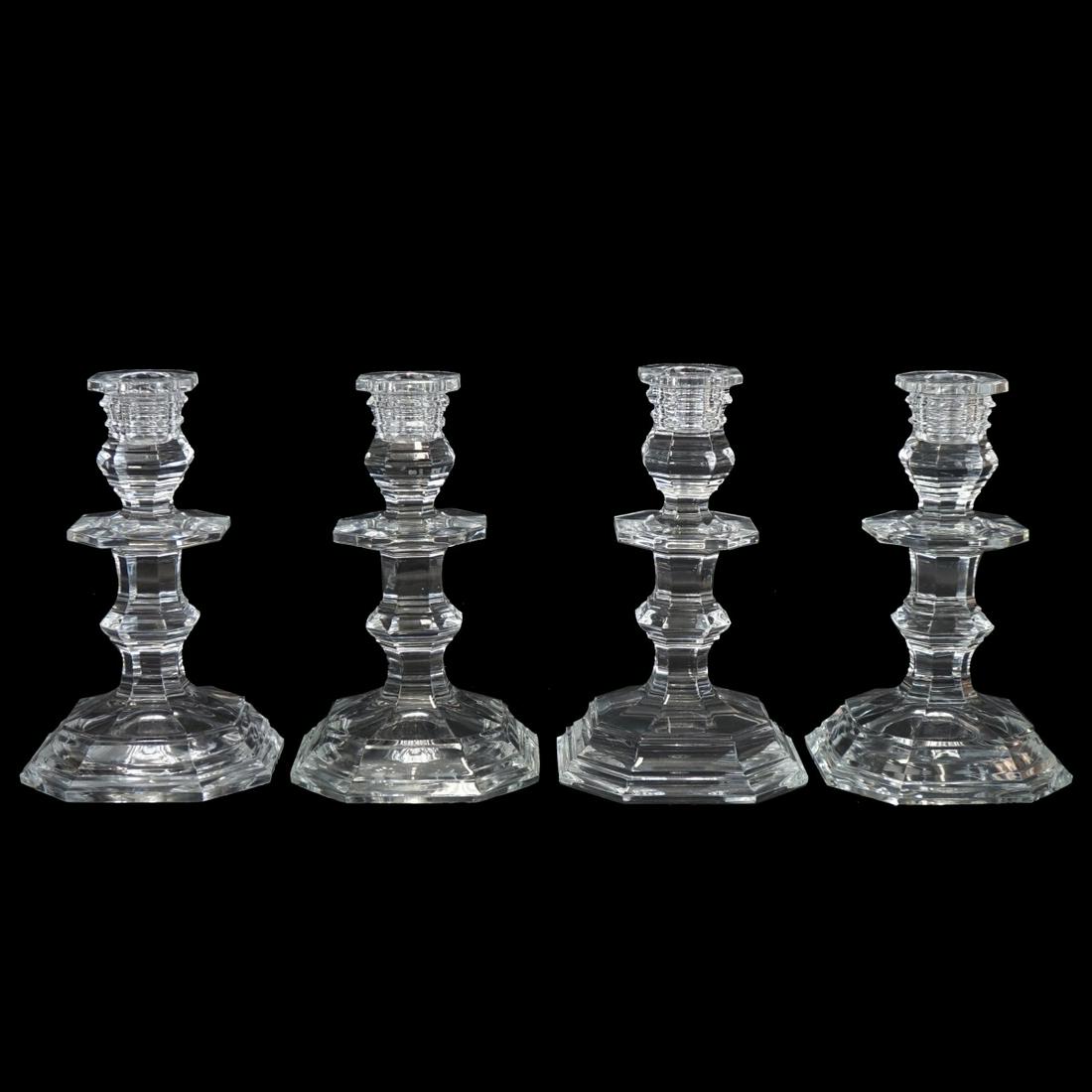 (4) Baccarat Crystal Candlesticks (1 of 2)