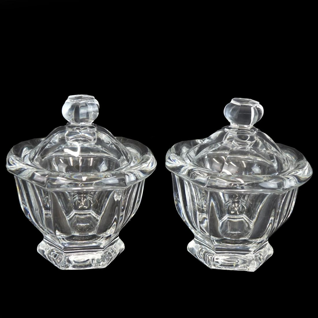Pair of Baccarat Harcourt Crystal Missouri Jars (1 of 3)