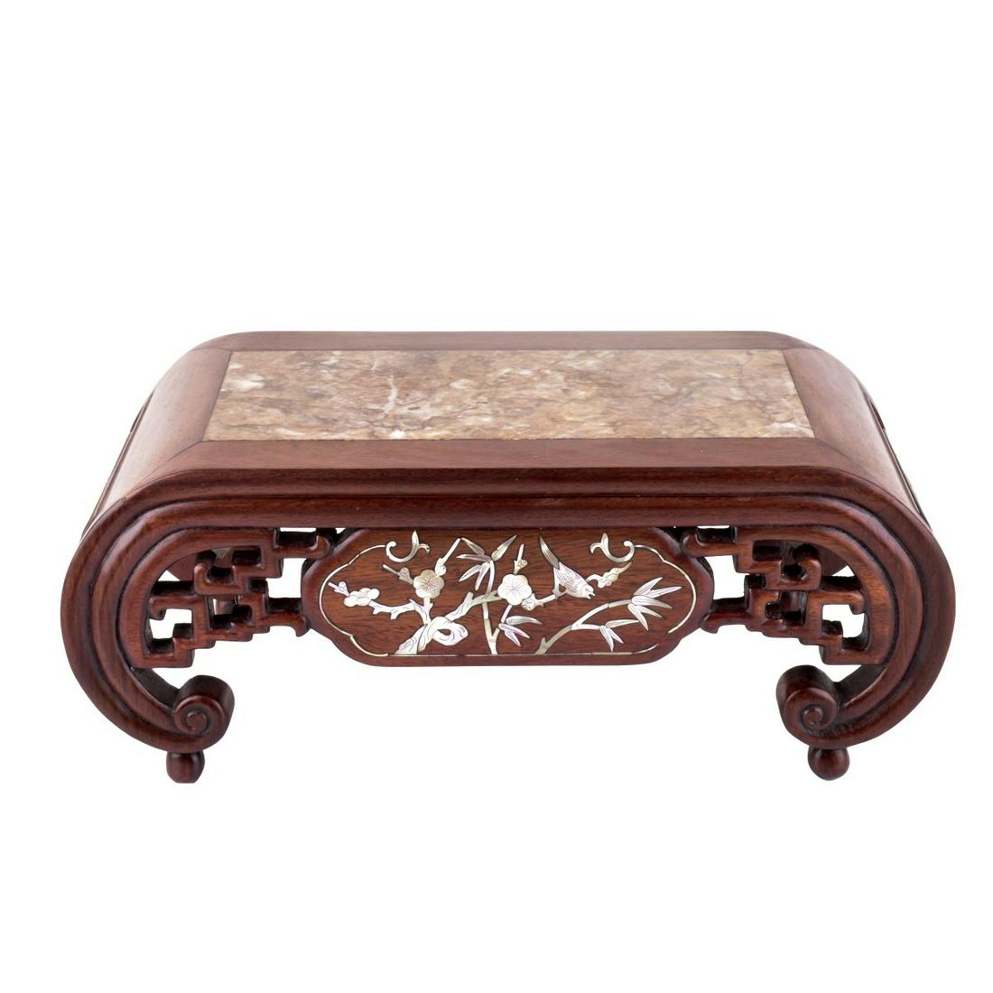 Chinese Hardwood Table / Stand (1 of 5)