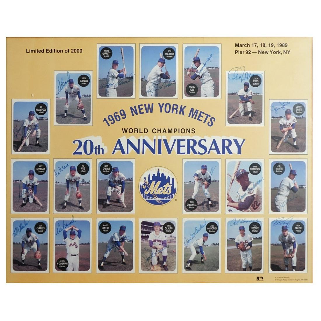 1969 New York Mets Hand Signed Print (1 of 4)