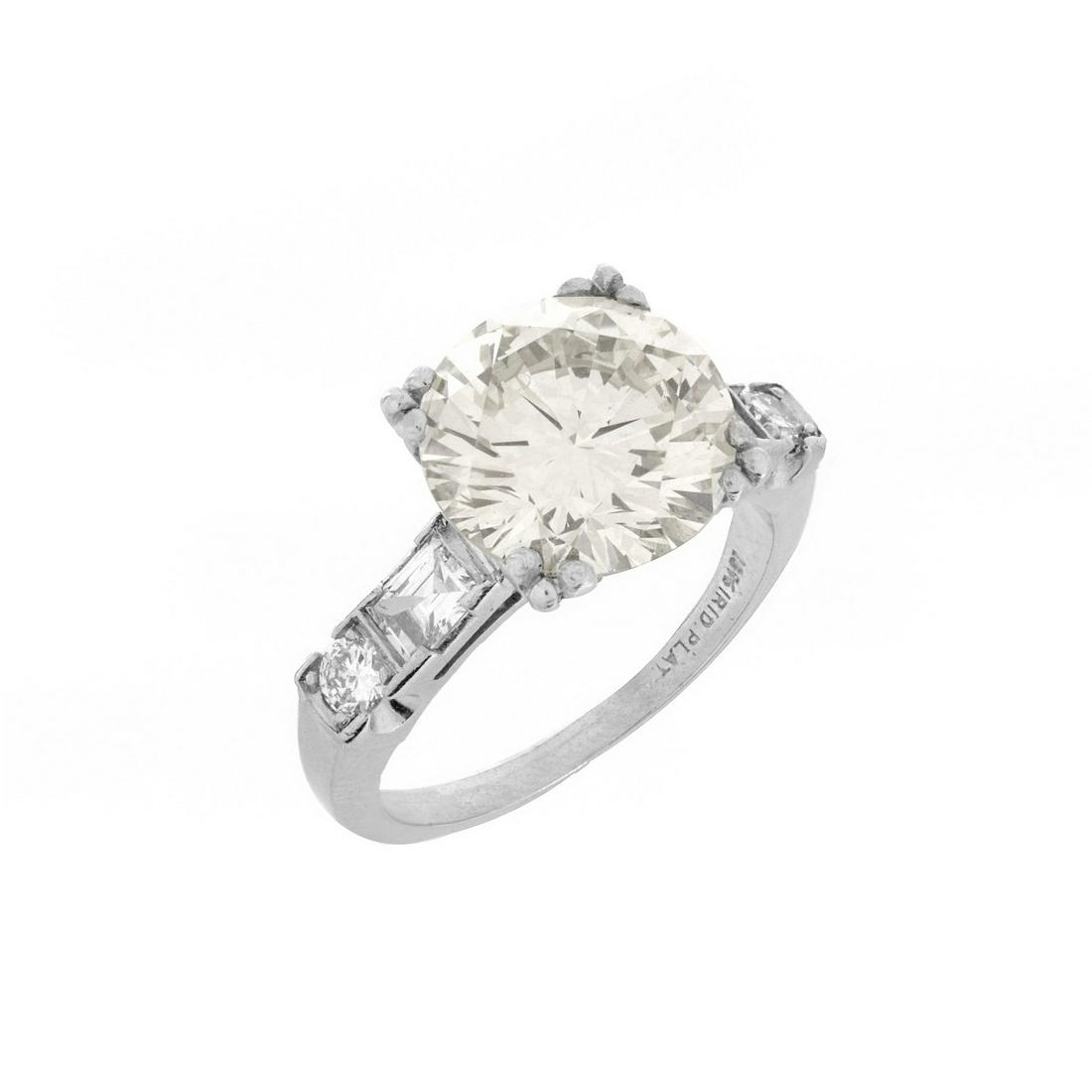 4.38ct Diamond and Platinum Ring (1 of 6)