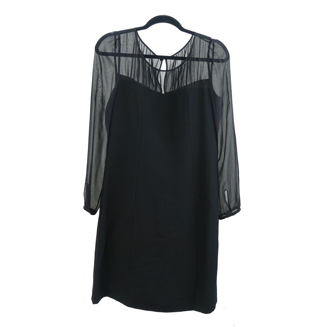 Prada Long Sleeve Dress: Womens Prada Long Sleeve Dress. Size: 42. Composition: 100% viscose. Partial zip down back and sheer sleeves. 10% of the proceeds with be donated to the Never Give Up Foundation. In help for children 