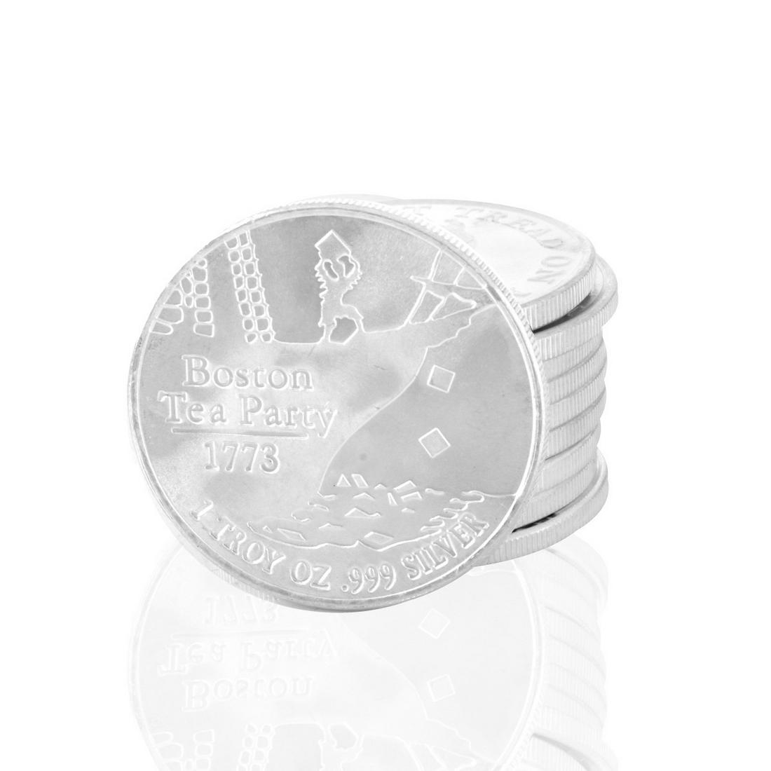 (10) Uncirculated .999 Silver Rounds (1 of 2)