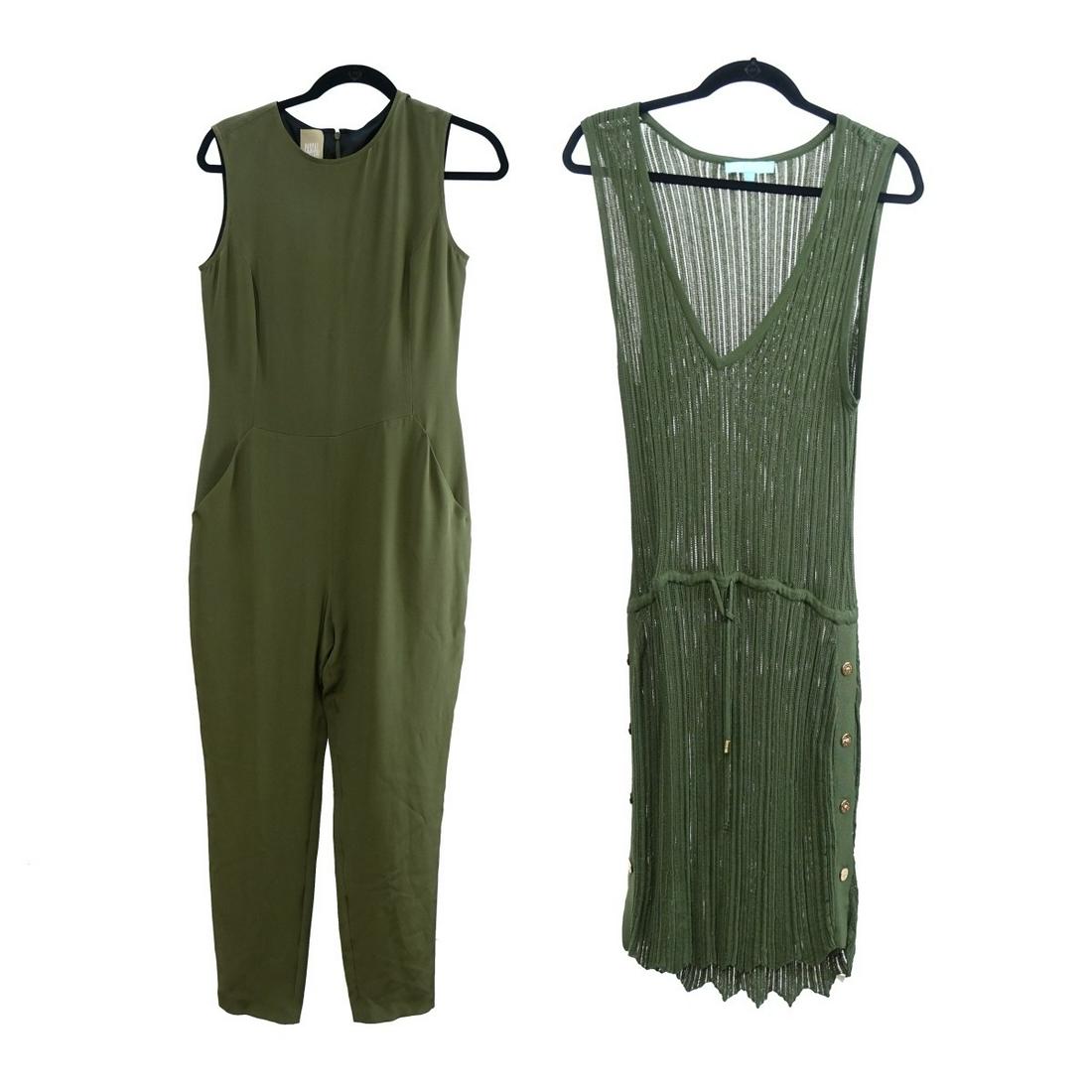 Melissa Odabash Dress & Pascal Millet Jumpsuit: Womens Melissa Odabash Sleeveless Dress together with Womens Pascal Millet Sleeveless Silk Jumpsuit. Appropriately labeled. Dress size: large. Suit size 40. 10% of the proceeds with be donated to the 