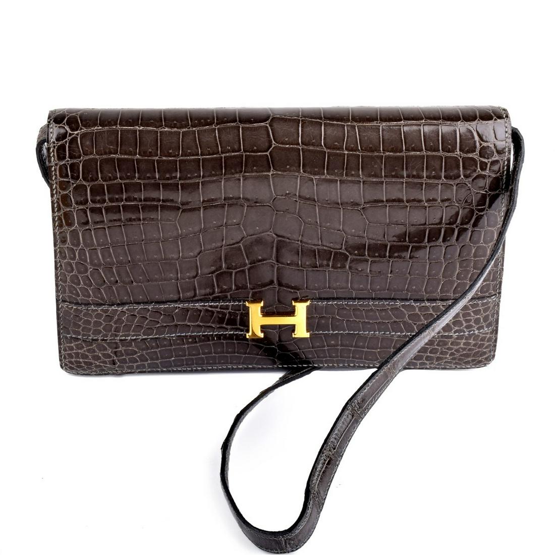 Hermes Alligator Shoulder Bag (1 of 5)