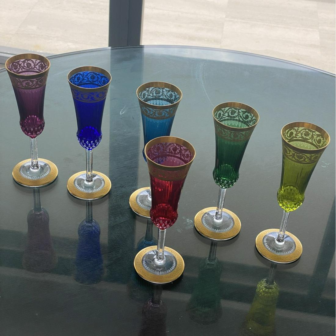 St. Louis "Thistle" Champagne Flutes (1 of 7)