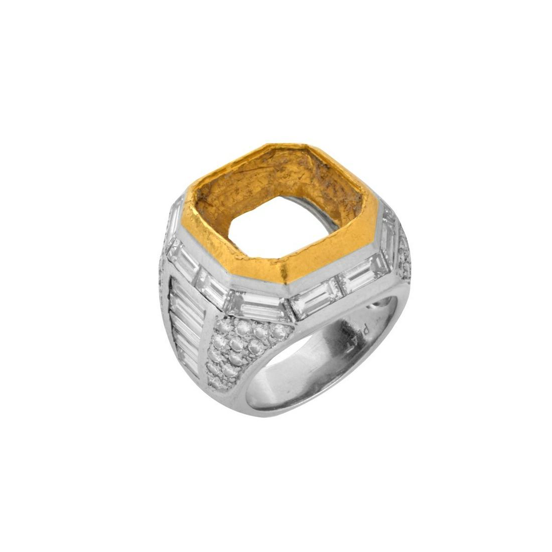 Diamond, Platinum and 18K Ring (1 of 5)