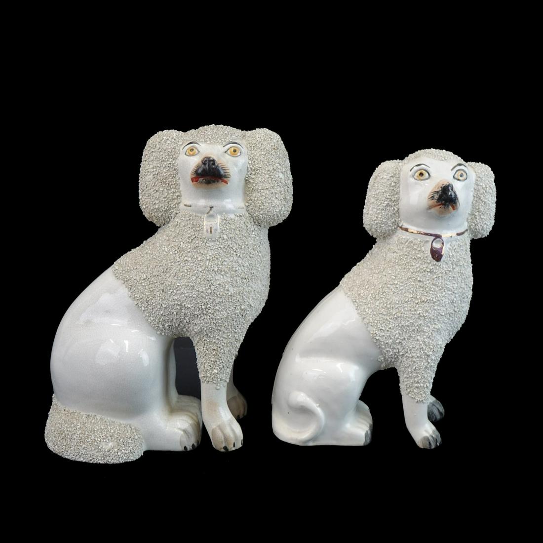 English Staffordshire Spaniel Dog Figurines (1 of 4)