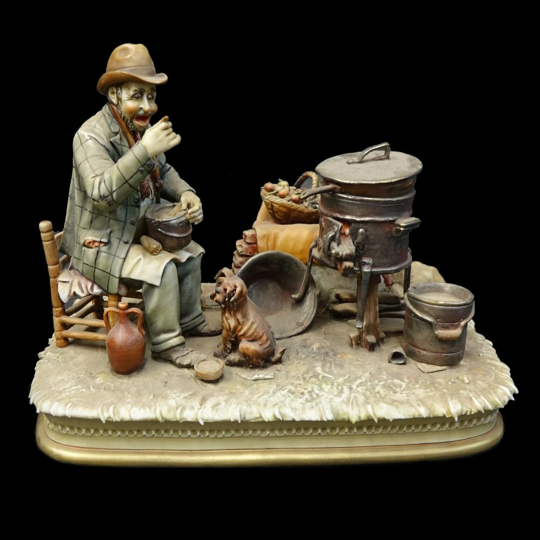 Antonio Borsato "Elderly Man Eating with Dog" (1 of 5)