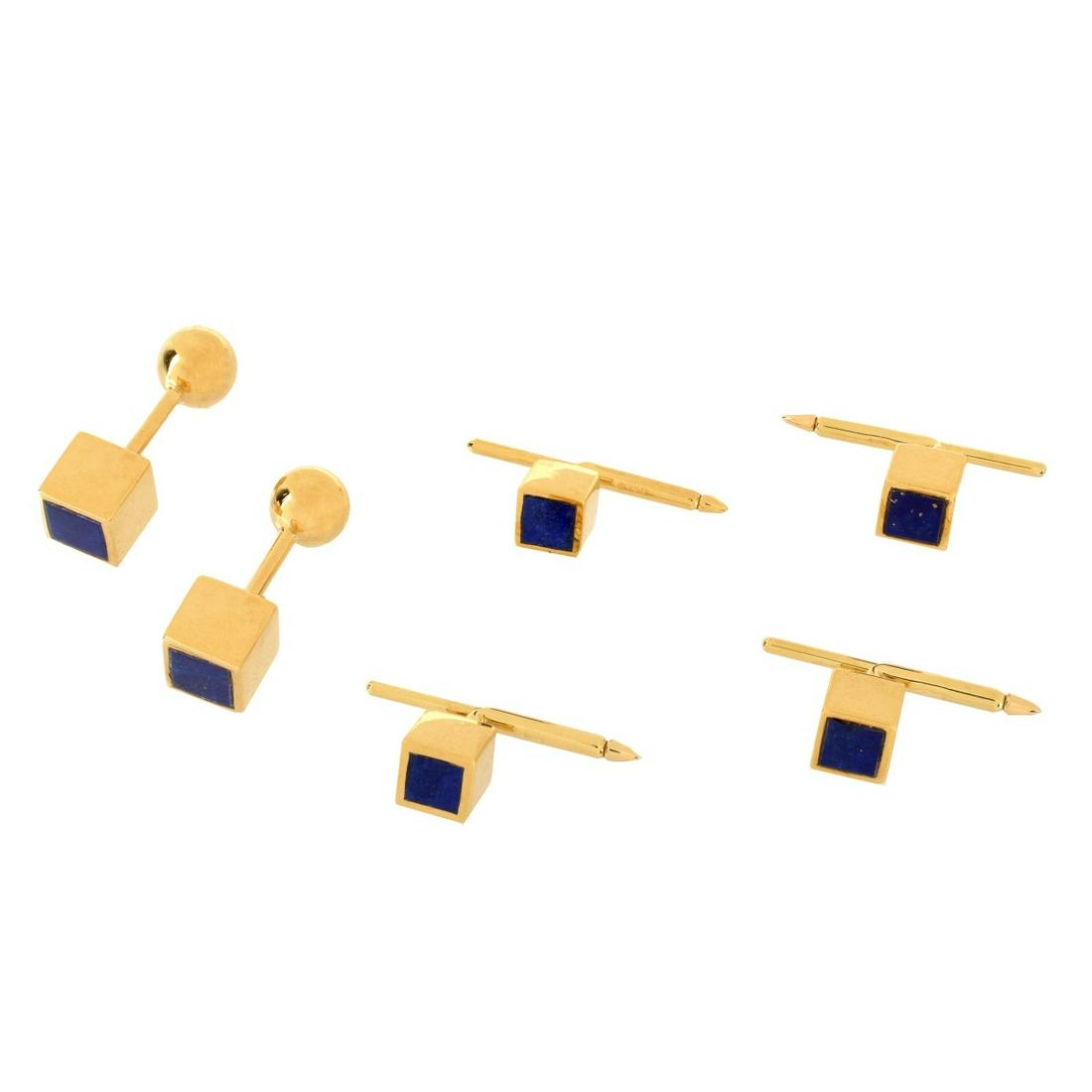 18K and Lapis Dress Shirt Set (1 of 4)