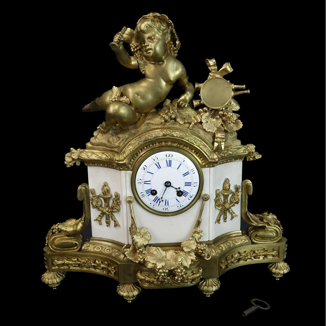 Antique Italian Neoclassical Style Mantle Clock (1 of 3)