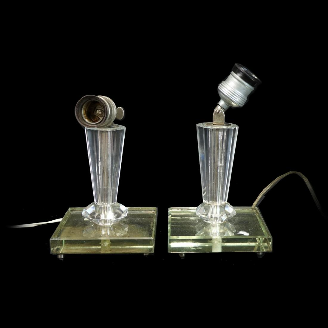 Pair of Glass Lamps (1 of 3)