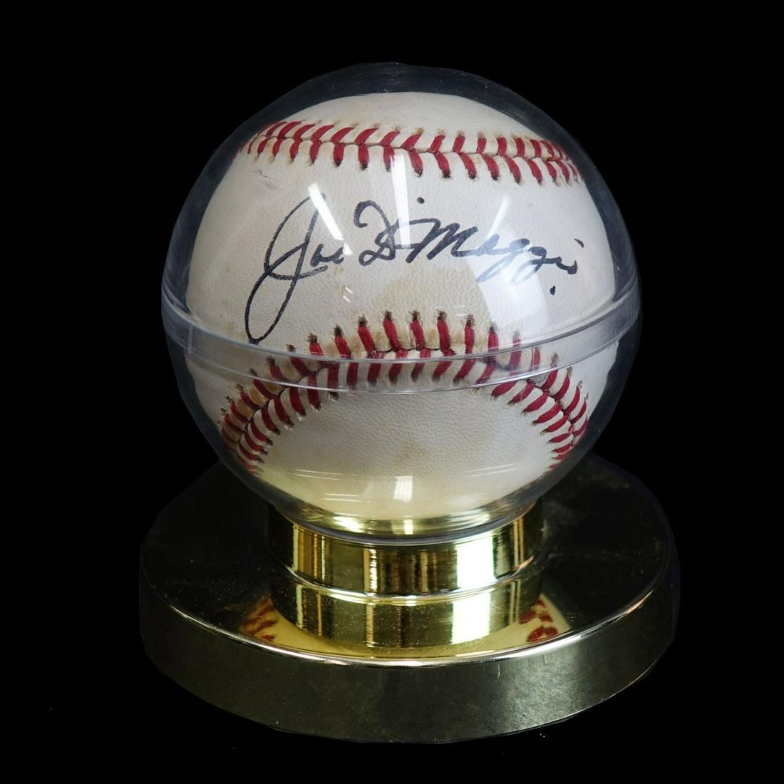 Joe DiMaggio Hand Signed Baseball (1 of 4)