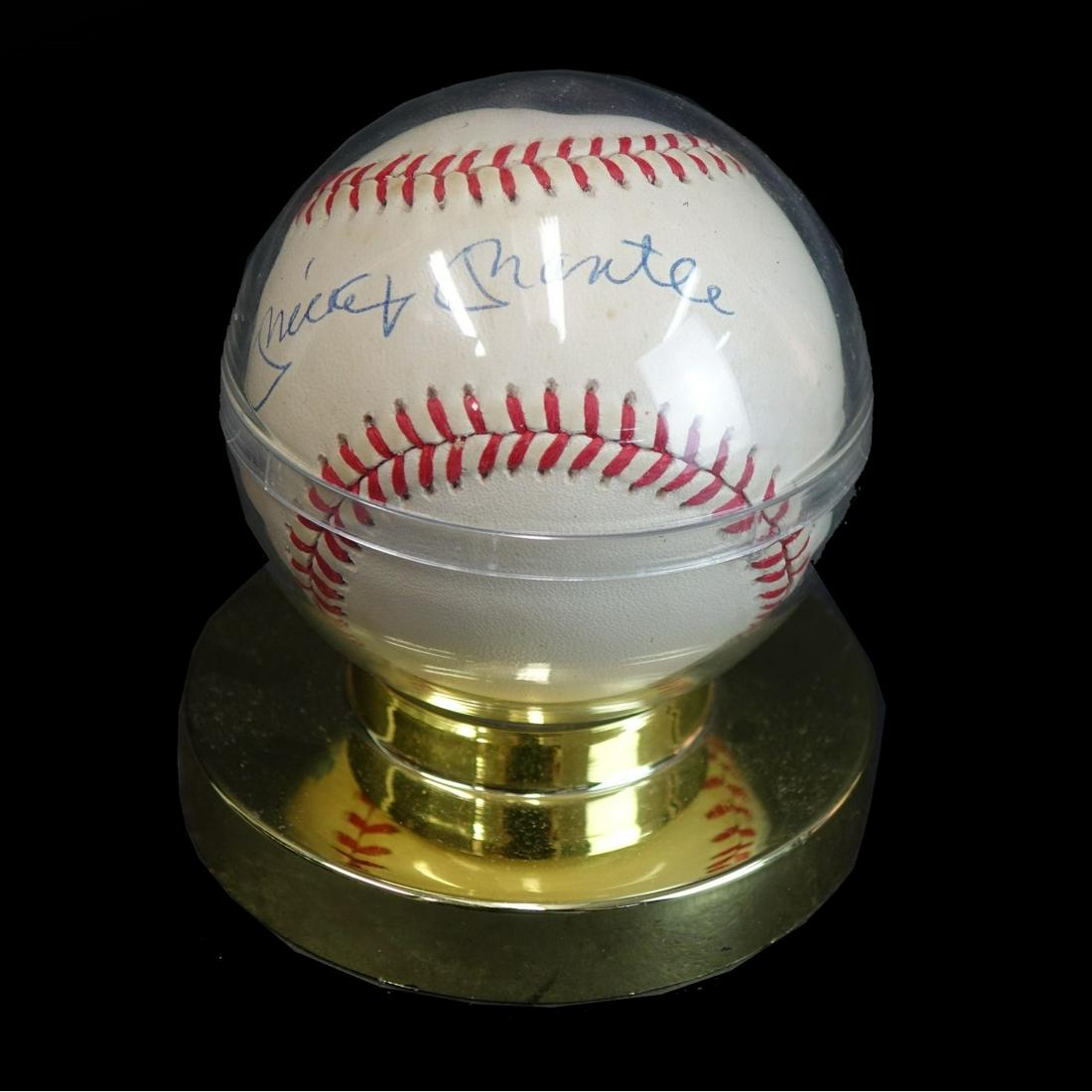 Mickey Mantle Hand Signed Baseball (1 of 4)