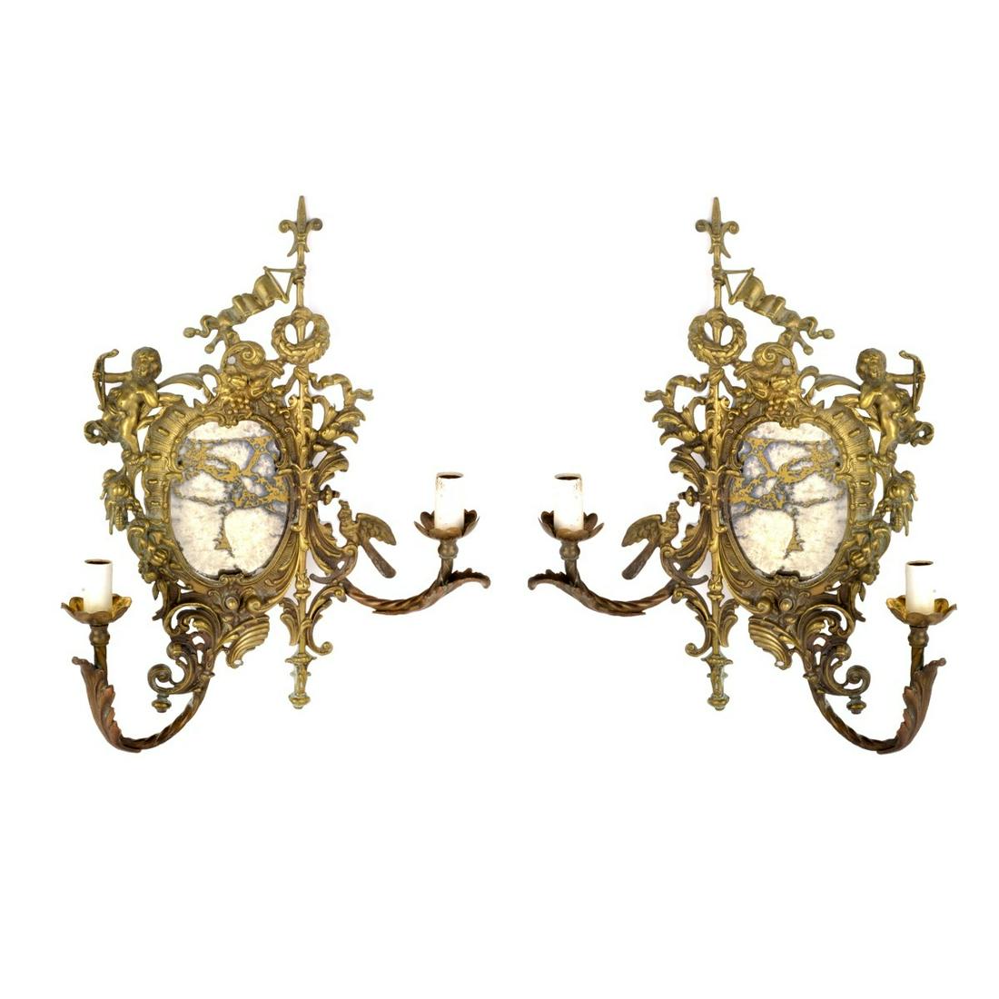 Pair of Bronze Sconces (1 of 2)