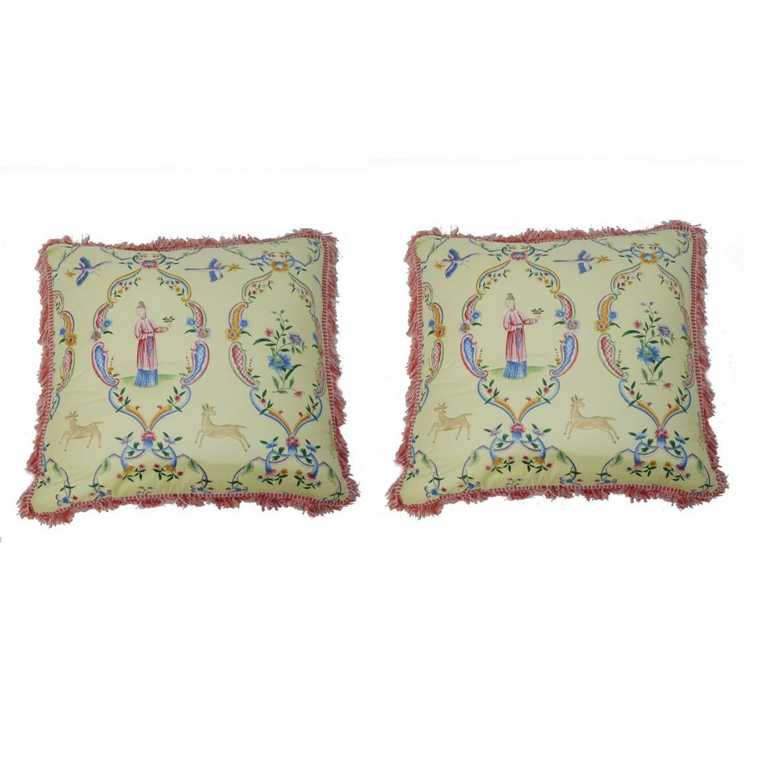 Chinoiserie Silk Decorative Pillows (1 of 2)