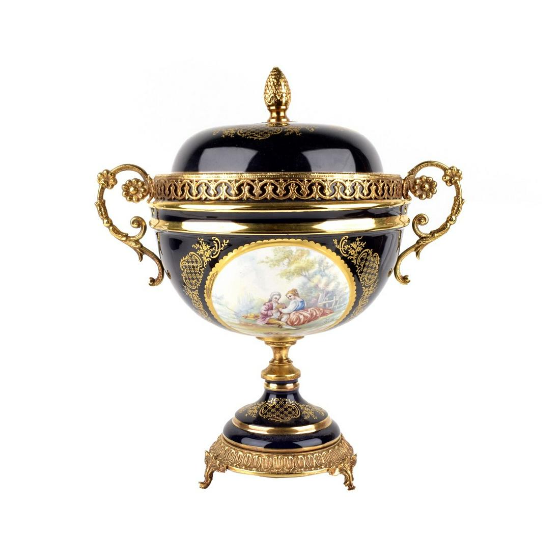 Large Sevres Style Covered Urn (1 of 4)