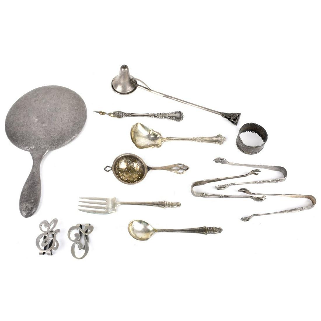 Assorted Sterling & 900 Silver Tableware (1 of 4)