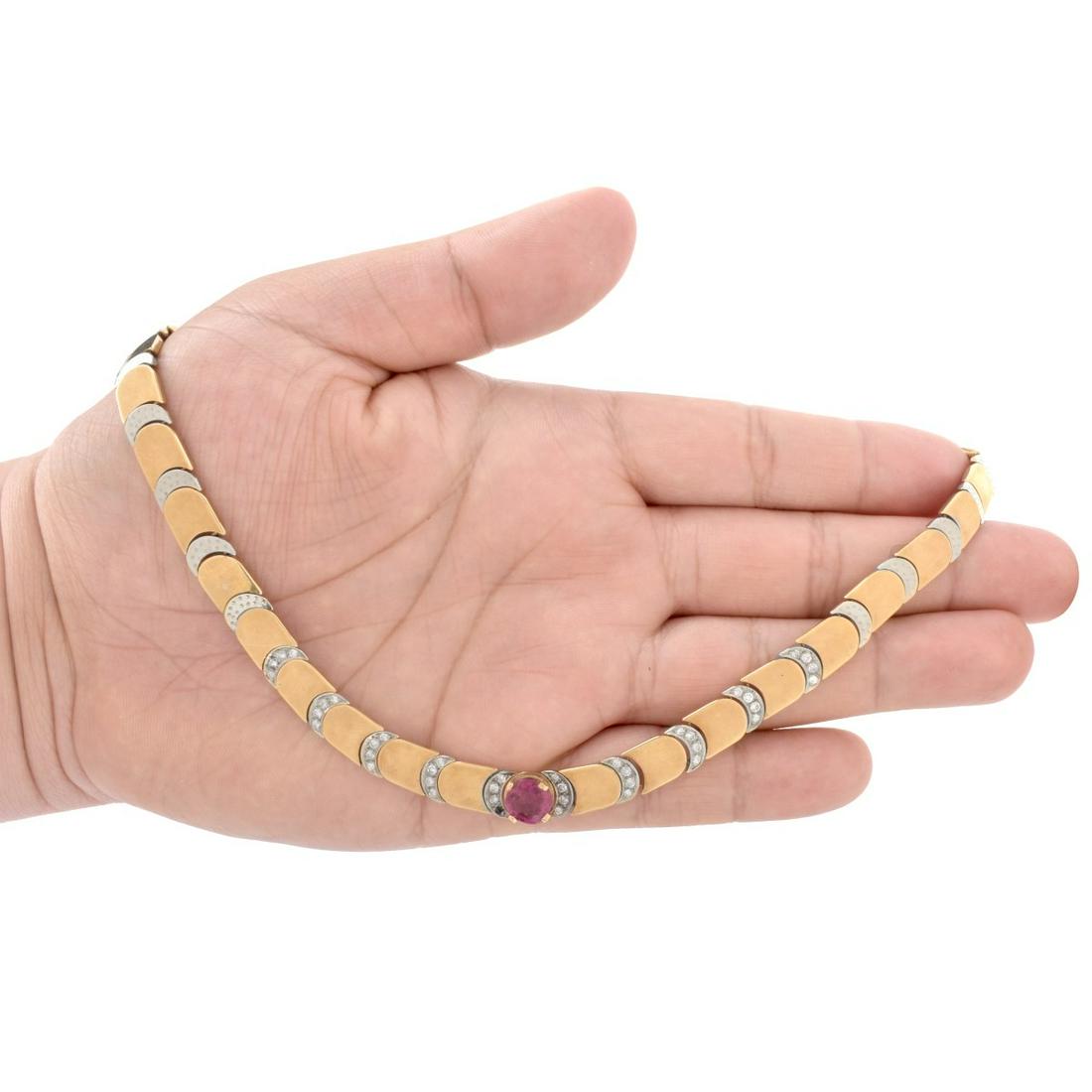 Ruby, Diamond and 14K Necklace (1 of 5)