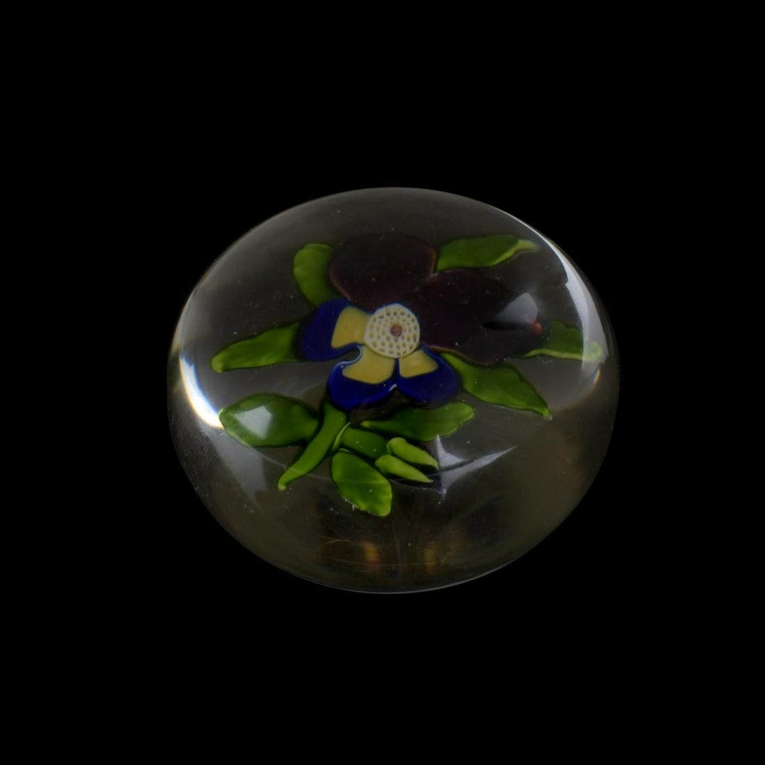 Antique Baccarat Pansy Paperweight (1 of 3)