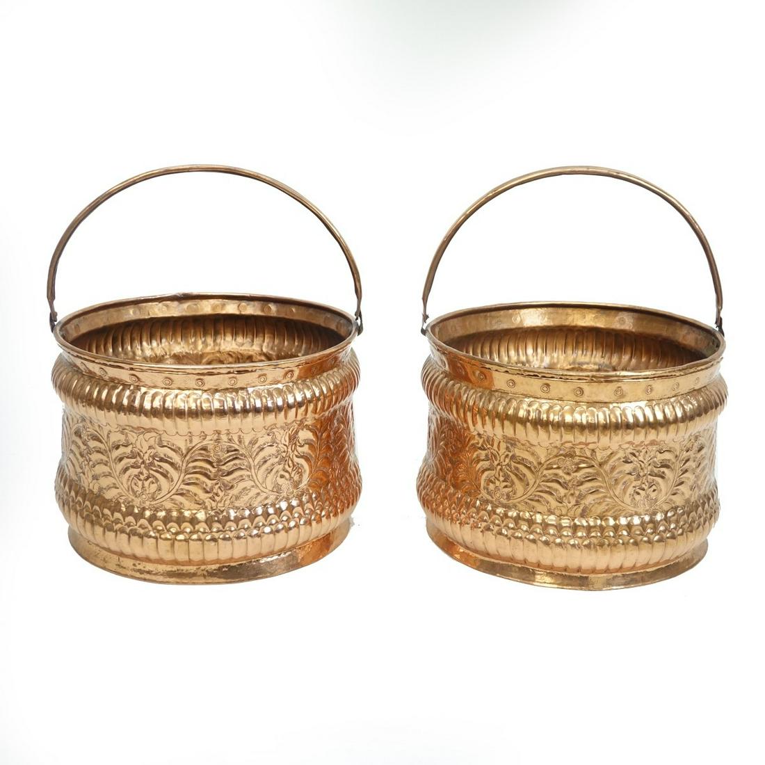 Pair of Vintage Middle Eastern Handled Buckets (1 of 5)
