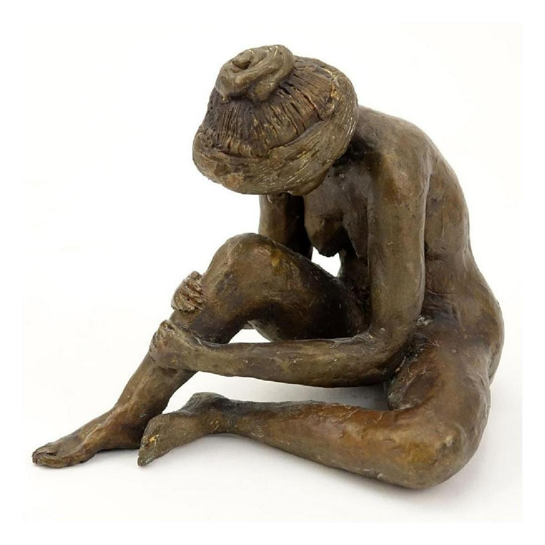 Bronze Sculpture of a Seated Woman. (1 of 5)