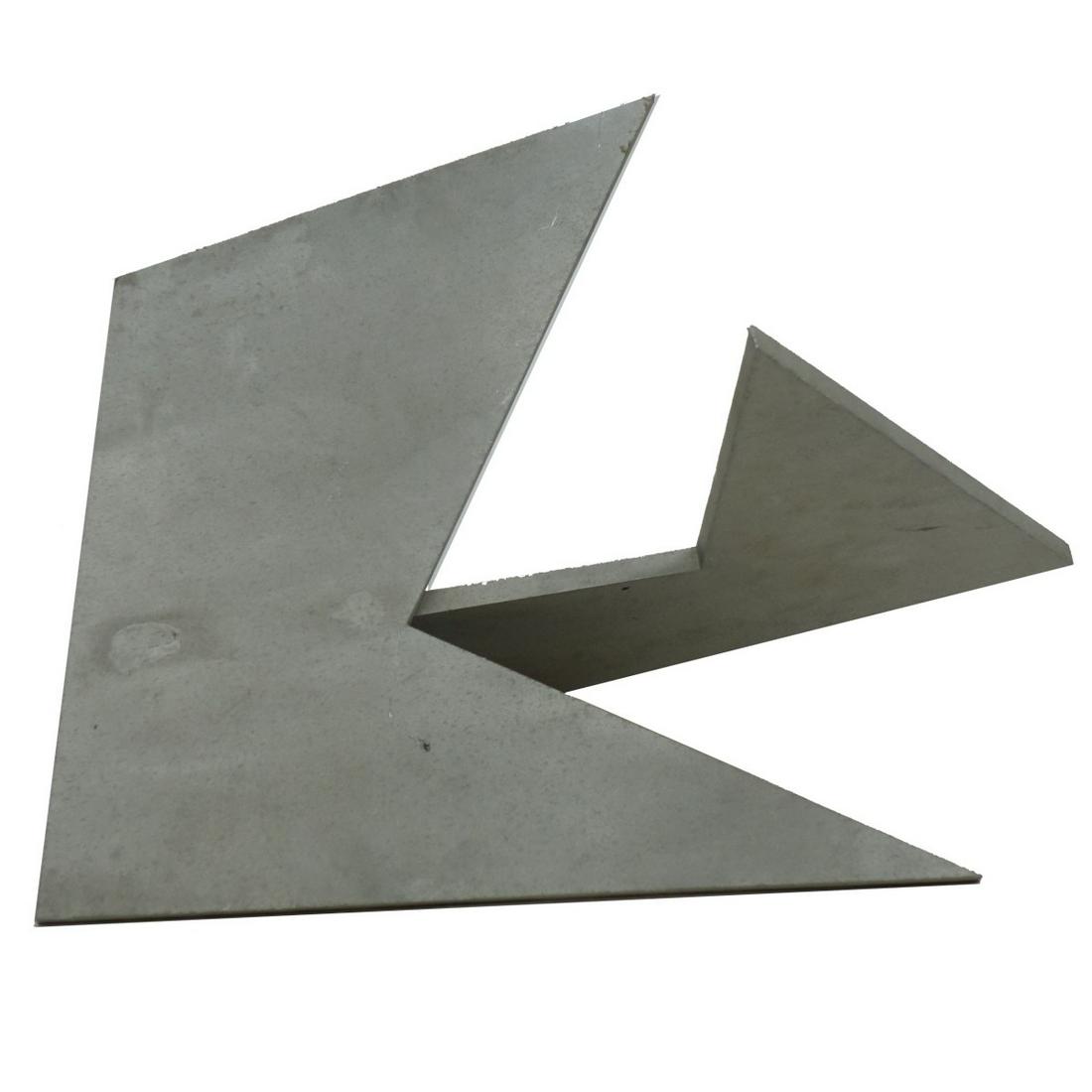 Larry Mohr, American (1921 - 2013): Larry Mohr, American (1921 - 2013) Brushed Steel Sculpture "Pyramid Composition" Unsigned. Measures 17-3/4" x 18" x 18". Provenance: Estate of Larry Mohr. Larry Mohr was an accomplished sculptor whose