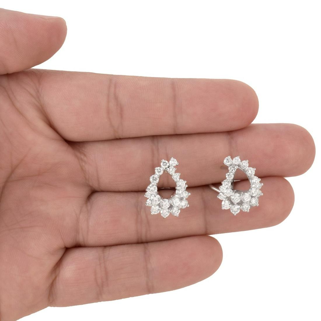 Diamond and Platinum Earrings (1 of 4)