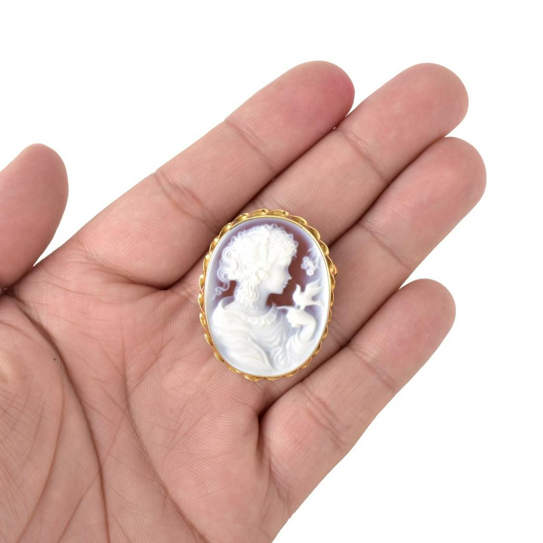 Carnelian and 14K Cameo (1 of 5)