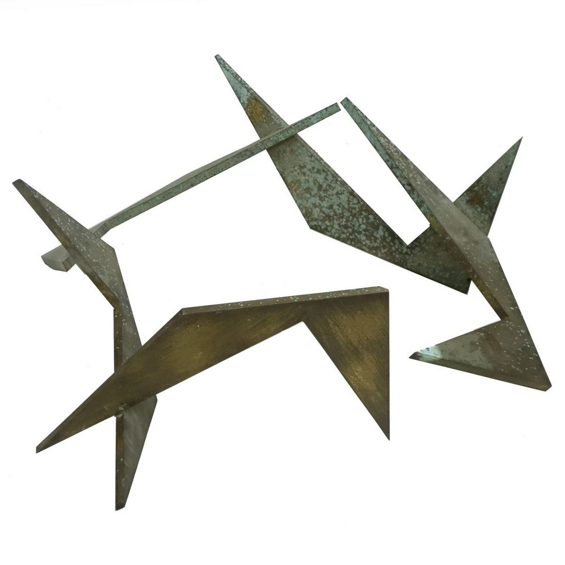 Larry Mohr, American (1921 - 2013): Larry Mohr, American (1921 - 2013) Bronze Sculpture "C+R XXXIV, 1995" Signed, Numbered 1/4 and Titled. Measures 14" x 23" x 12". Provenance: Estate of Larry Mohr. Larry Mohr was an accomplished sculpt