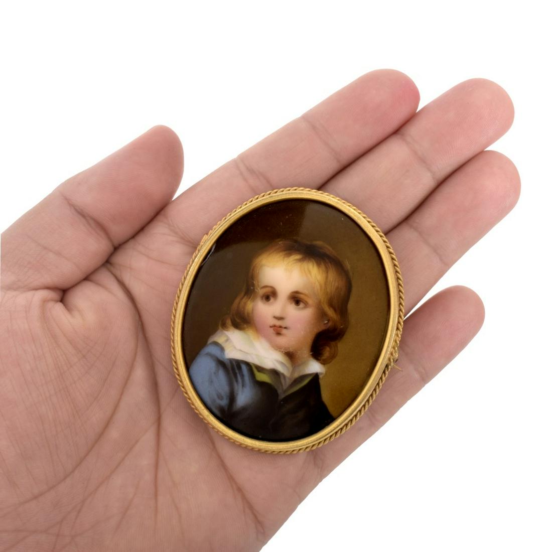 Portrait Miniature Brooch / Pendant (1 of 5)