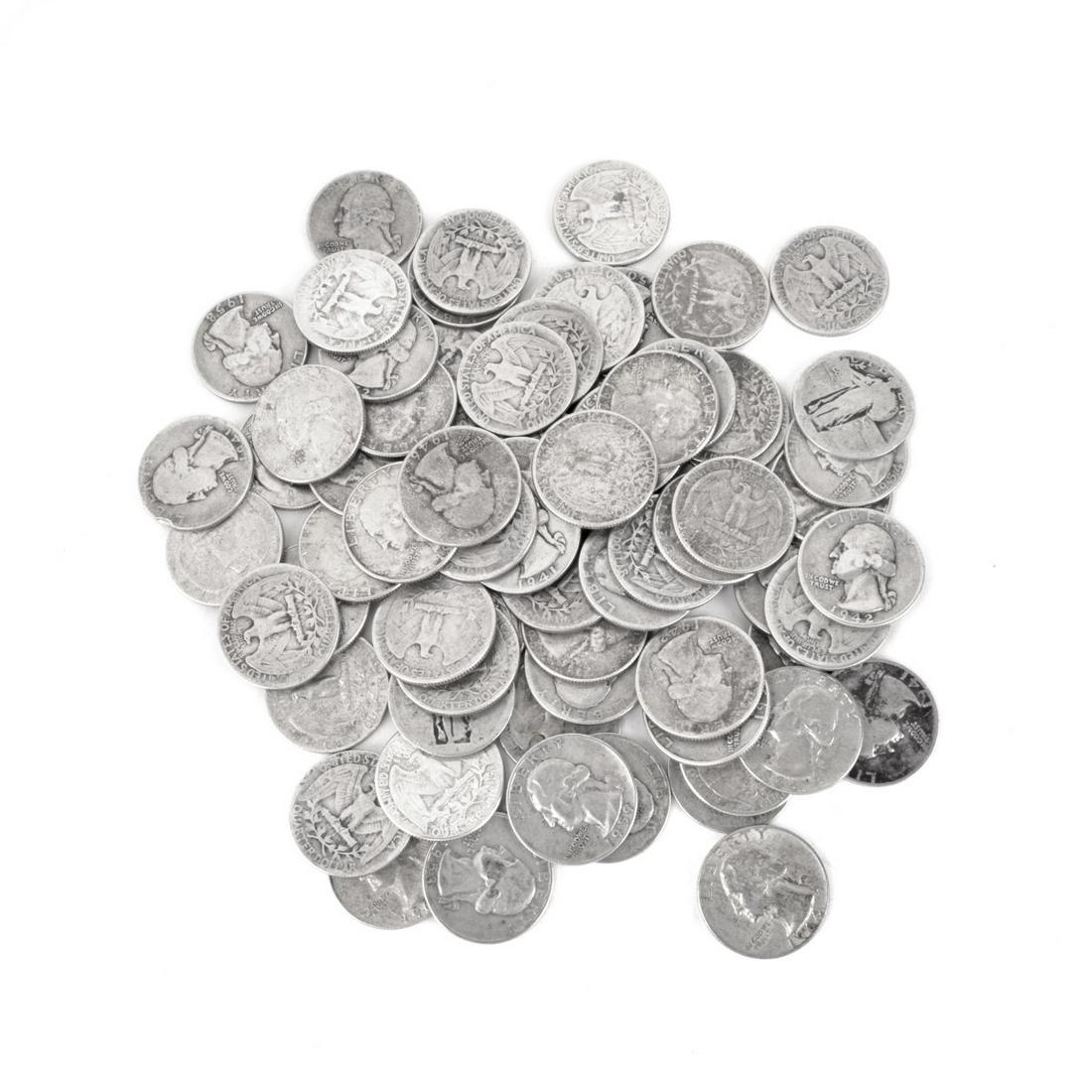 Seventy One US Silver Quarters (1 of 1)