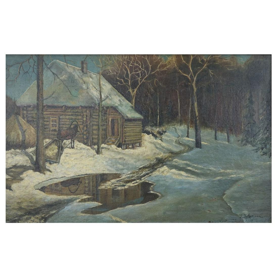 Attrib: Isaac Ilyitch Levitan (1860 - 1900) (1 of 4)