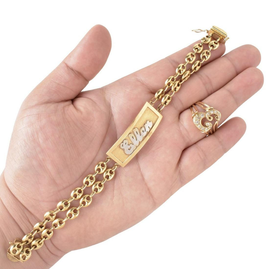 14K Bracelet and Ring (1 of 4)