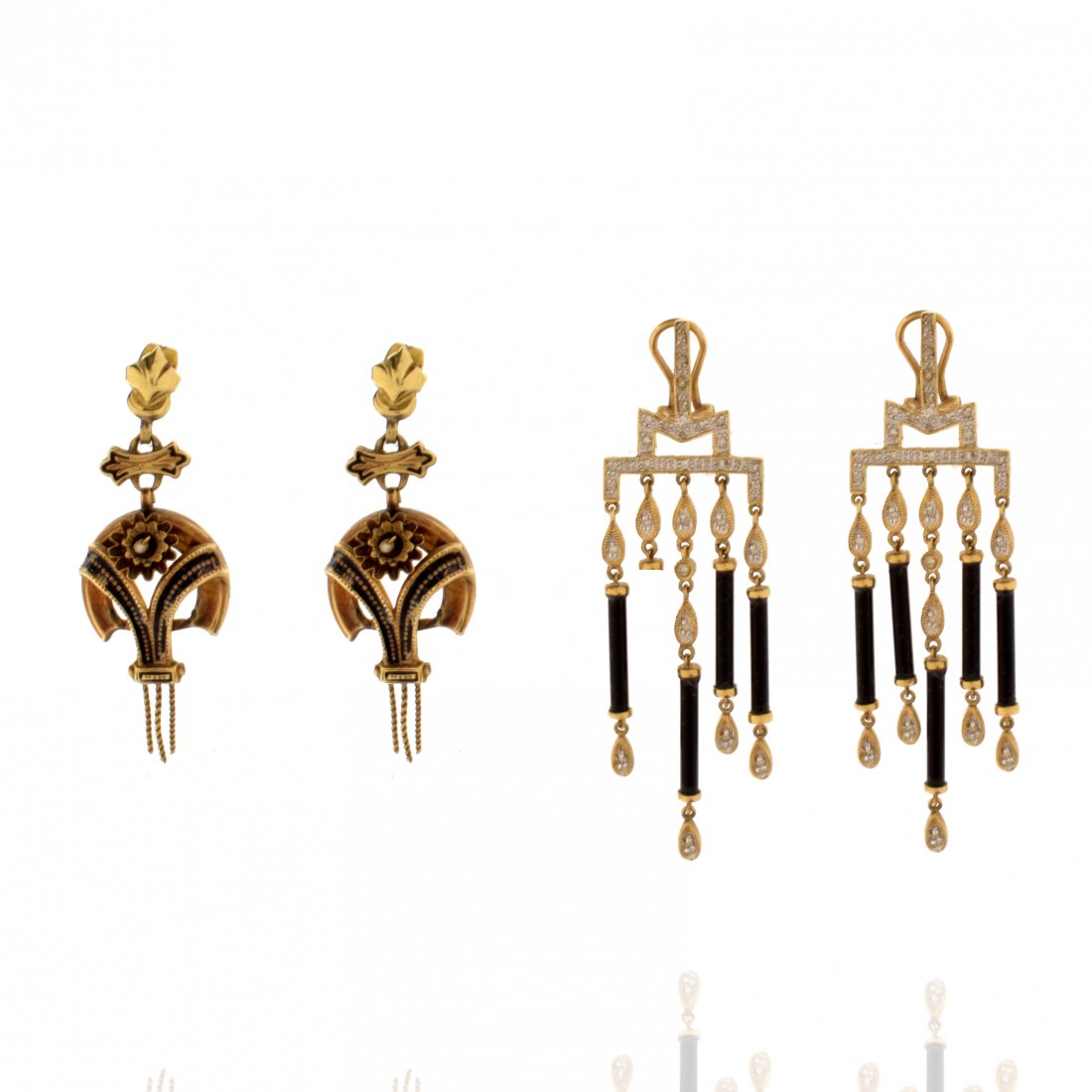 Two Pair Gold Earrings (1 of 2)