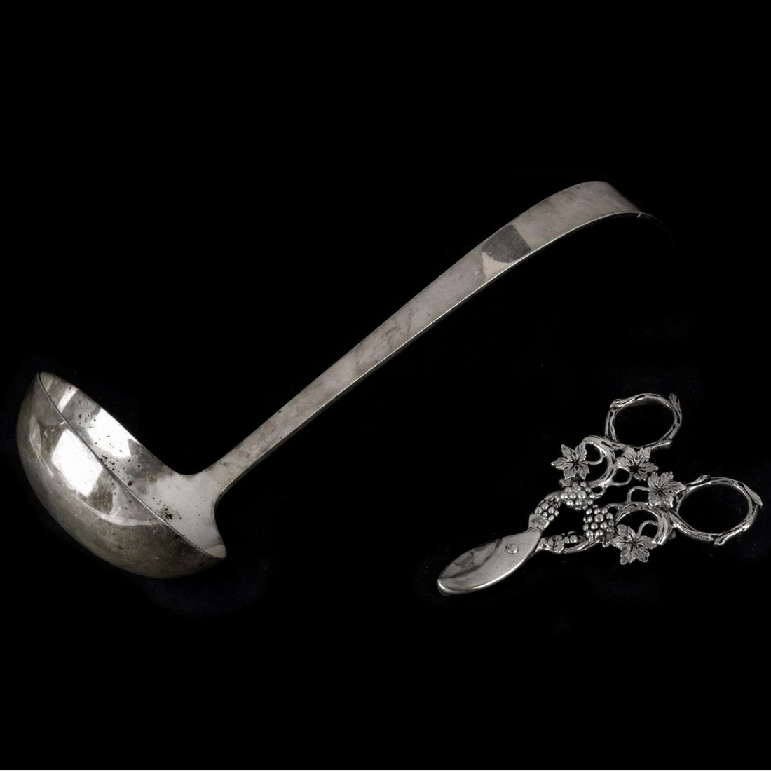 Silver Ladle and Grape Shears (1 of 6)