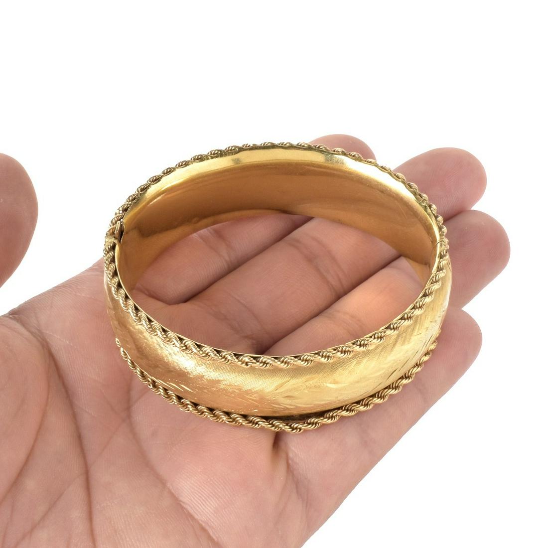 14K Cuff Bangle Bracelet (1 of 5)