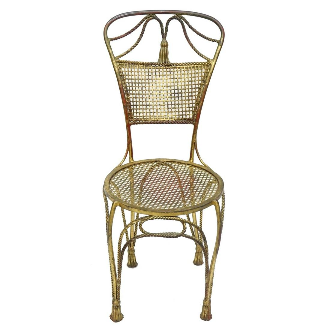 Italian Gilt Iron Chair (1 of 3)