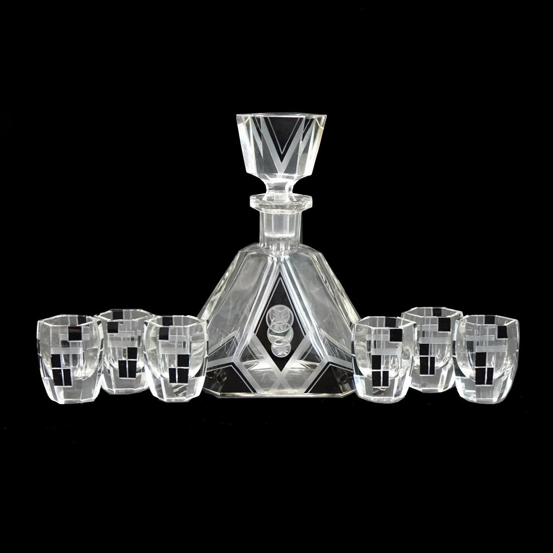 Czech Decanter Set (1 of 2)