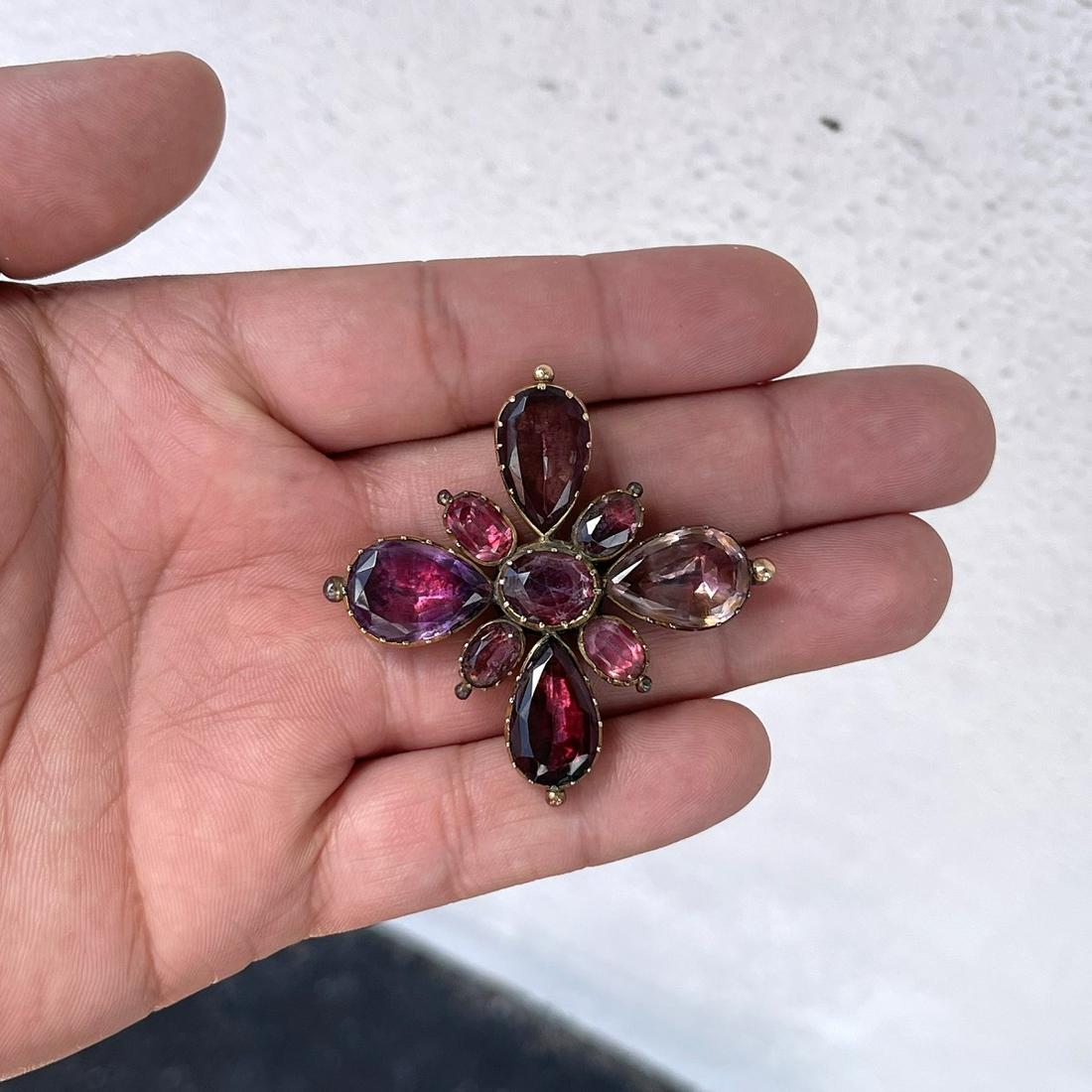 Victorian Amethyst Brooch (1 of 4)