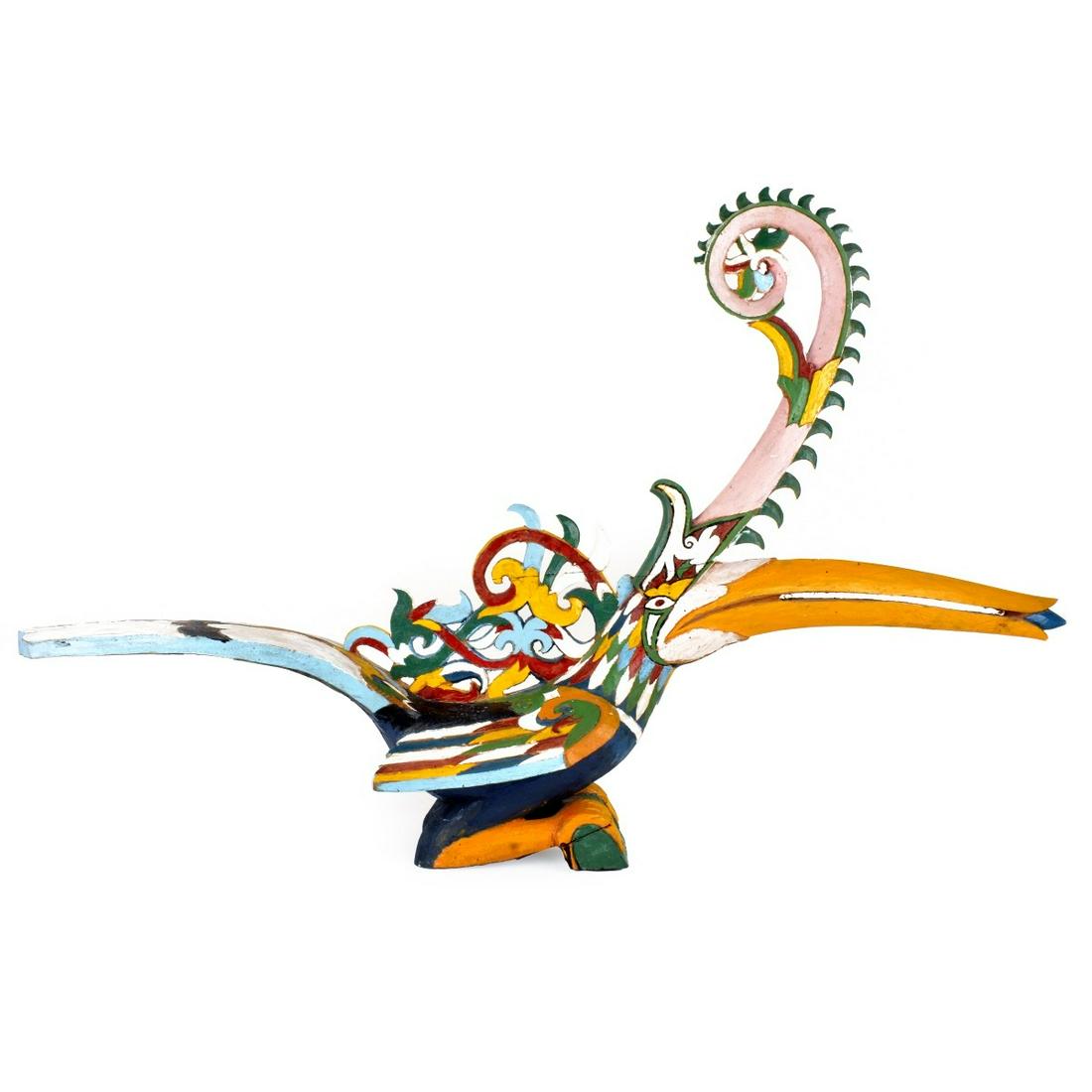 Large Wood Carved Bird (1 of 2)