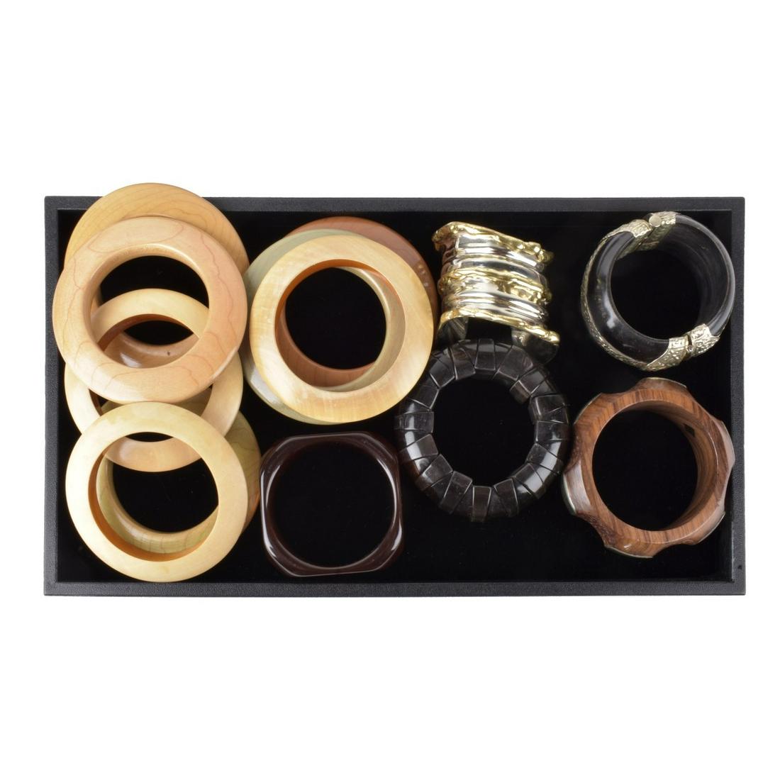 Thirteen Fashion Bangle Bracelets (1 of 1)